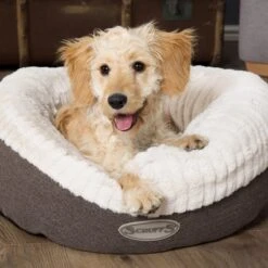 Scruffs Ellen Donut - Warme Hondenmand Van Imitatiebont - Kleur Grijs, Roze Of Bruin - Maat M Of L - Kleur: Grijs, Maat: Medium -Honden Huis Winkel 1200x1200 914
