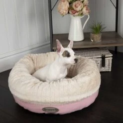 Scruffs Ellen Donut - Warme Hondenmand Van Imitatiebont - Kleur Grijs, Roze Of Bruin - Maat M Of L - Kleur: Grijs, Maat: Medium -Honden Huis Winkel 1200x1200 917