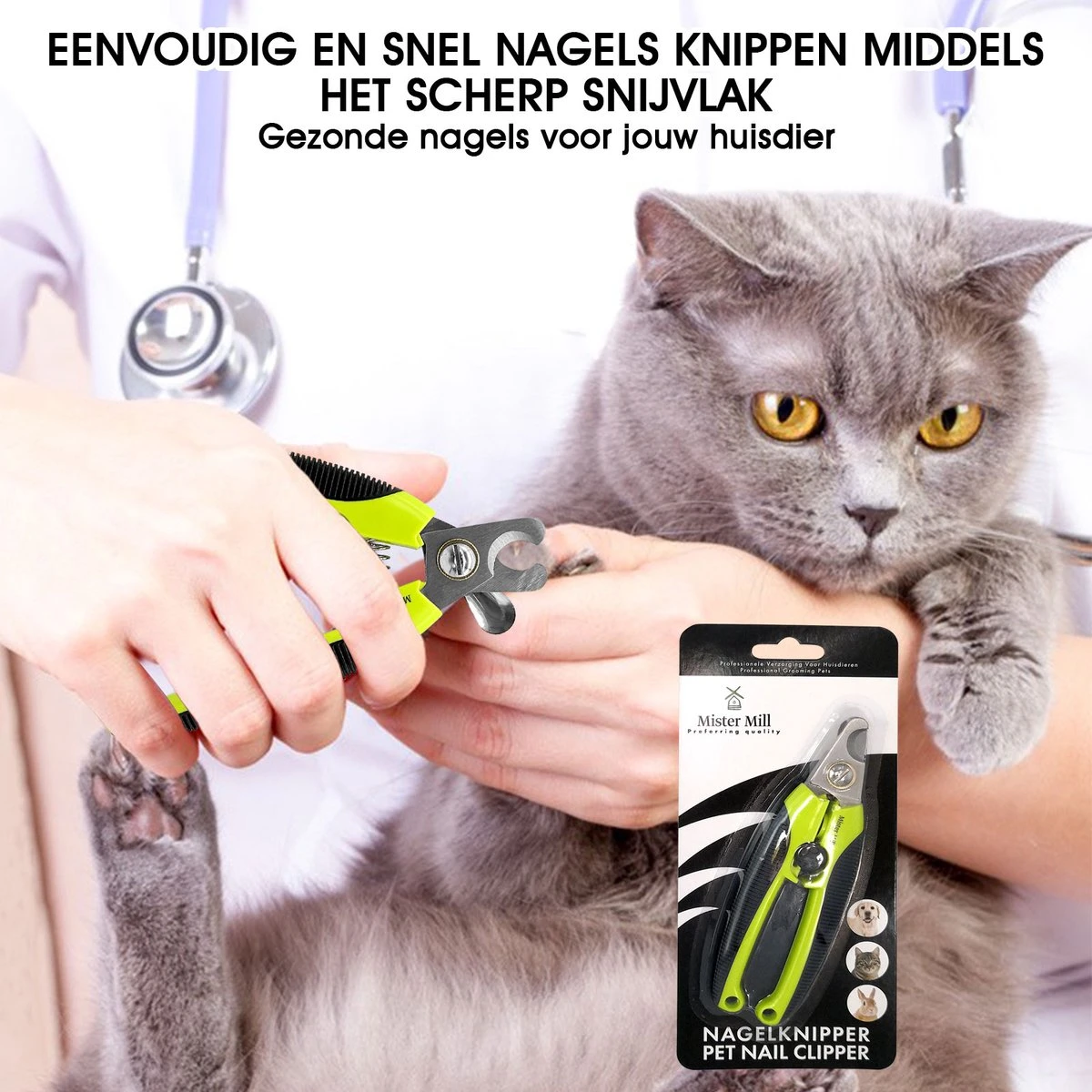 Mister Mill Professionele Set Slicker Honden Kattenborstel Plus Nagelknipper Plus Ondervacht Kam 17 Mister Mill Professionele Set Slicker Honden Kattenborstel Plus Nagelknipper Plus Ondervacht Kam - Afbeelding 17