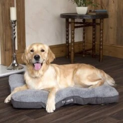 Scruffs Cosy - Comfortabel Hondenkussen In Grijs, Beige Of Karamel - Met Imitatie Suède Buitenvoering En Superzachte Binnenvoering - 100 X 70 Cm - Grijs -Honden Huis Winkel 1200x1200 963