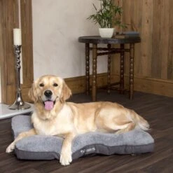 Scruffs Cosy - Comfortabel Hondenkussen In Grijs, Beige Of Karamel - Met Imitatie Suède Buitenvoering En Superzachte Binnenvoering - 100 X 70 Cm - Grijs -Honden Huis Winkel 1200x1200 965