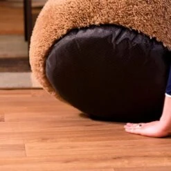 Peaceful Pooch S - Pluizig Hondenbed - 58cm Diameter - Opvouwbaar - In Verschillende Maten. Kattenbed - Wasbaar - Uitneembare Vulling - Ontspant Gewrichten En Spieren - Anti-slip Noppenbodem -Honden Huis Winkel 1200x1200 994