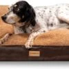 PrimePlus Hondenkussen XL Bruin/Cognac - 120x80x10 CM - Zacht En Luxe Hondenmand - Hondenbed - Hondenmat - Orthopedisch Hondenkussens