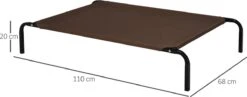 PawHut Hondenstretcher XL 110x68x19 Cm. Bruin / Grijs -Honden Huis Winkel 1200x473 1
