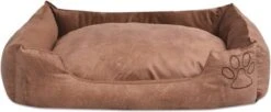 VidaXL Hondenbed Kussen PU-kunstleer Maat S Beige -Honden Huis Winkel 1200x495 1