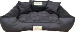 Kingdog - Honden- En Kattenbed 55 X 45 | Zwart - Maat S -Honden Huis Winkel 1200x513