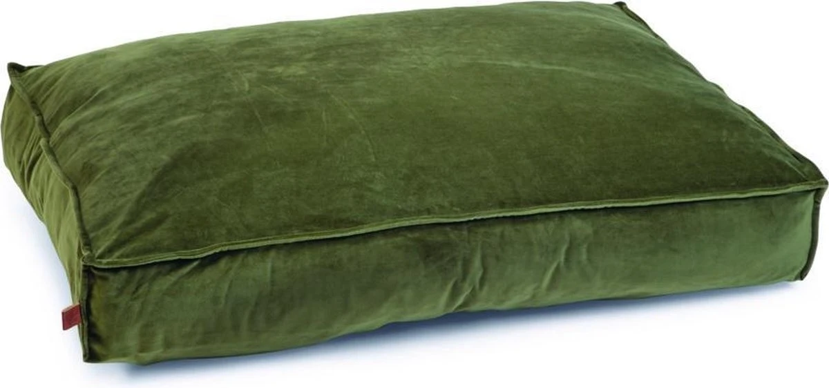 Designed By Lotte Nalino - Hondenkussen - Fluweel - Groen - 100x70x15 Cm 1 Designed By Lotte Nalino - Hondenkussen - Fluweel - Groen - 100x70x15 Cm