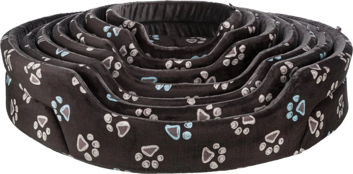 Trixie Hondenmand Jimmy Ovaal Zwart Met Pootprint (44X35 CM) 8 Trixie Hondenmand Jimmy Ovaal Zwart Met Pootprint (44X35 CM) - Afbeelding 8