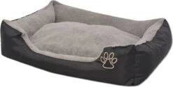 VidaXL Hondenbed Met Gewatteerd Kussen Maat S Zwart -Honden Huis Winkel 1200x606 1