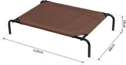 PawHut Hondenstretcher XL 110x68x19 Cm. Bruin / Grijs -Honden Huis Winkel 1200x619 1