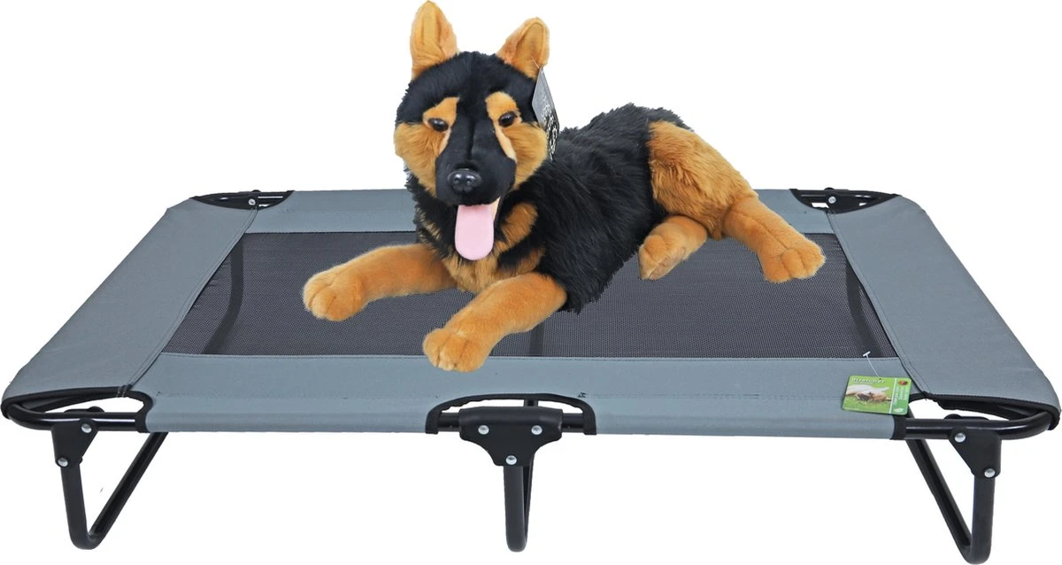 Hondenbed - Honden Stretcher - Opvouwbaar Hondenbed - Kleur: Grijs - Afmetingen: 106x60x21,5 Cm 1 Hondenbed - Honden Stretcher - Opvouwbaar Hondenbed - Kleur: Grijs - Afmetingen: 106x60x21,5 Cm