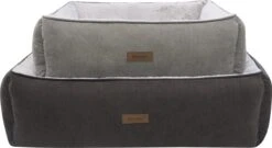 Benzano - Hondenmand - Pluche - Zacht - Wasmachine Wasbaar - Schuimvulling - Grijs/Taupe - 80 CM -Honden Huis Winkel 1200x654