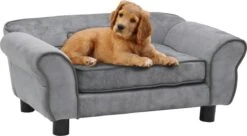 VidaXL Hondenbank 72x45x30 Cm Pluche Grijs -Honden Huis Winkel 1200x659 2