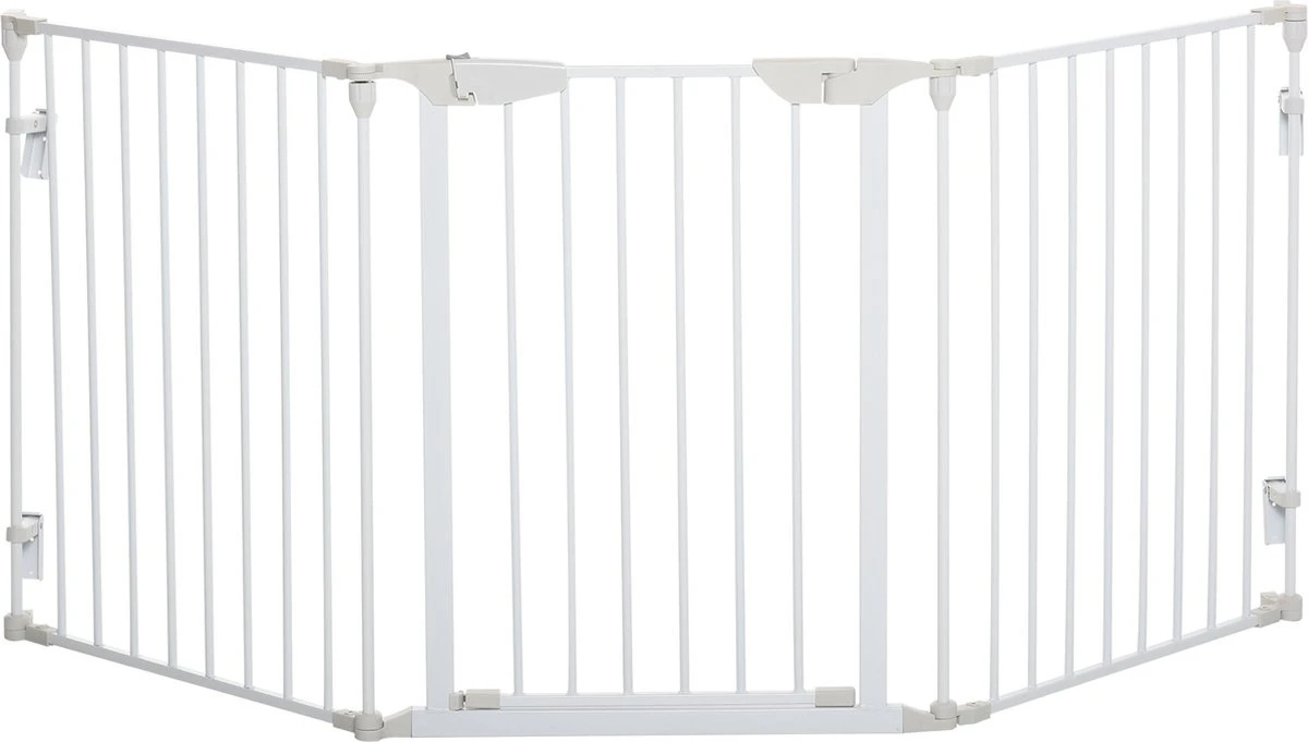 PawHut Afschermhek Voor Honden Veiligheidshek Hondenhek 3 Elementen Kunststof Wit D06-100V01 1 PawHut Afschermhek Voor Honden Veiligheidshek Hondenhek 3 Elementen Kunststof Wit D06-100V01