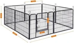 Hoppa! Hondenhekje - Puppyren - 160x160 Cm - 8 Delen Van 80 X 60 Cm - Vierkant, Rechthoek Of Achthoek Naar Keuze - Zwart 10 Hoppa! Hondenhekje - Puppyren - 160x160 Cm - 8 Delen Van 80 X 60 Cm - Vierkant, Rechthoek Of Achthoek Naar Keuze - Zwart -Honden Huis Winkel 1200x701 2