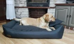 Merkloos Hondenmand Antraciet 120x90 Cm - Wasbaar Hondenkussen - Waterdicht Hondenbed -Honden Huis Winkel 1200x716