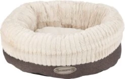 Scruffs Ellen Donut - Warme Hondenmand Van Imitatiebont - Kleur Grijs, Roze Of Bruin - Maat M Of L - Kleur: Grijs, Maat: Medium -Honden Huis Winkel 1200x765
