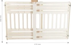 Iris Ohyama Huisdier Bariere PBR-600 - Kunststof - Wit/Beige - Uitschuifbaar -Honden Huis Winkel 1200x774 1