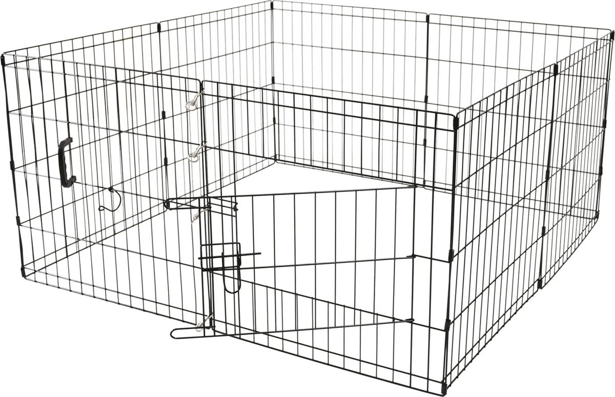 Adori Puppy Ren Zwart - Hondenbench - 61x61 Cm 2 Adori Puppy Ren Zwart - Hondenbench - 61x61 Cm - Afbeelding 2