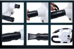 Hondenfohn - Waterblazer Met Draaiknop - 2400W Vermogen Met Warme En Koude Stand - Wit -Honden Huis Winkel 1200x793