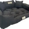 Kingdog - Honden- En Kattenbed 55 X 45 | Zwart - Maat S