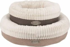 Scruffs Ellen Donut - Warme Hondenmand Van Imitatiebont - Kleur Grijs, Roze Of Bruin - Maat M Of L - Kleur: Grijs, Maat: Medium -Honden Huis Winkel 1200x817