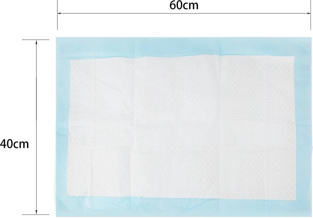 Nobleza 48DHD - Puppy Training Pads - 60 X 40 Cm - Zindelijkheidstraining - 50 Stuks 3 Nobleza 48DHD - Puppy Training Pads - 60 X 40 Cm - Zindelijkheidstraining - 50 Stuks - Afbeelding 3