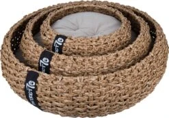 District 70 COCOON - Luxe Hondenmand Van Duurzaam Hoogwaardig Riet Met Zacht Kussen - Maten S/M/L - Large -Honden Huis Winkel 1200x842 2