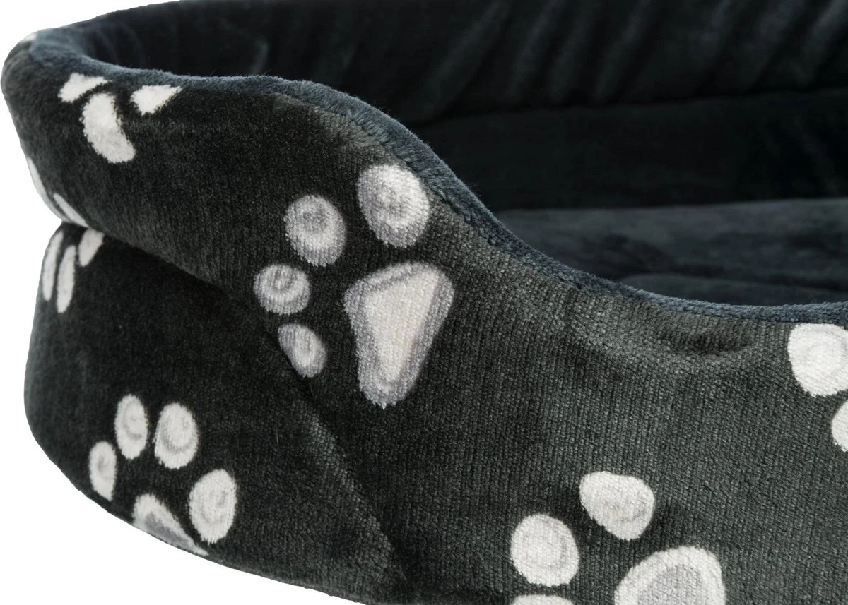 Trixie Hondenmand Jimmy Ovaal Zwart Met Pootprint (44X35 CM) 3 Trixie Hondenmand Jimmy Ovaal Zwart Met Pootprint (44X35 CM) - Afbeelding 3