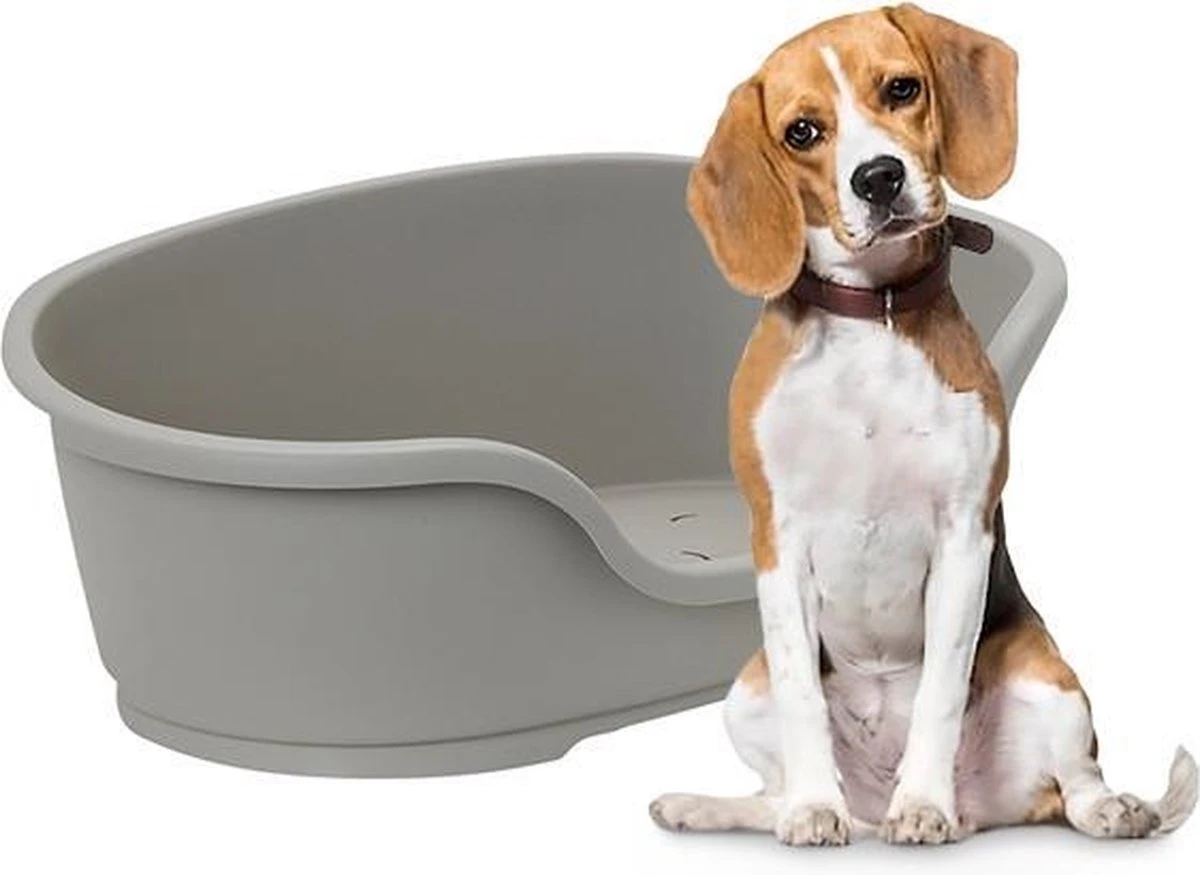 Flamingo - Hondenmand Domus - XL - Grijs - 80/92 X 61 X 26 Cm 3 Flamingo - Hondenmand Domus - XL - Grijs - 80/92 X 61 X 26 Cm - Afbeelding 3