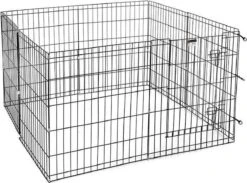 Topmast Puppyren Hond Opvouwbaar XL Zwart Gecoat Metaal. 76 Cm Hoog - 560 Cm Omtrek -Honden Huis Winkel 1200x890 2