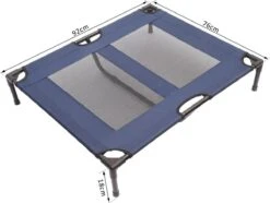 Paws & Claws - Hondenbed - Hondenstretcher - Honden Ligbed - Portable Draagbaar - 92 X 76 X 18 Cm - Blauw -Honden Huis Winkel 1200x906 2