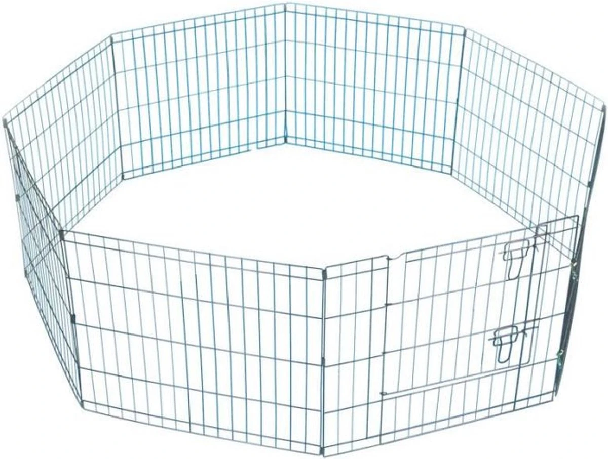 Topmast Puppyren Uitvouwbaar - Blauw - 560 Cm Omtrek - 60 Cm Hoog - Opvouwbaar - XL Hondenren - Voor Binnen 3 Topmast Puppyren Uitvouwbaar - Blauw - 560 Cm Omtrek - 60 Cm Hoog - Opvouwbaar - XL Hondenren - Voor Binnen - Afbeelding 3