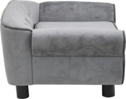 VidaXL Hondenbank 72x45x30 Cm Pluche Grijs -Honden Huis Winkel 1200x947