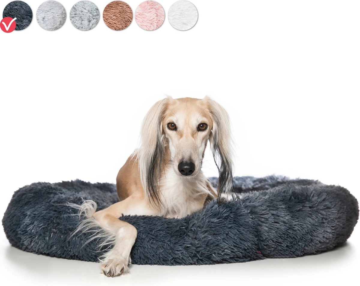 Snoozle Hondenmand - Zacht En Luxe Hondenkussen - Wasbaar - Fluffy - Hondenmanden - 80cm - Grijs 1 Snoozle Hondenmand - Zacht En Luxe Hondenkussen - Wasbaar - Fluffy - Hondenmanden - 80cm - Grijs
