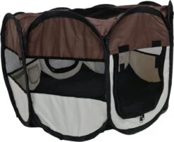 Dailyibed Opvouwbare Puppyren - Bruin - 115x115x58 Cm - Incl. Draagtas - Incl. Voederbak 18 Dailyibed Opvouwbare Puppyren - Bruin - 115x115x58 Cm - Incl. Draagtas - Incl. Voederbak -Honden Huis Winkel 1200x983