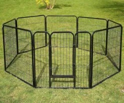 Merkloos Topmast Premium Puppyren - 80 Cm Hoog - 640 Cm Omtrek - Hondenren - Hondenhok - Antraciet -Honden Huis Winkel 1200x995 14