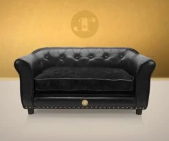 Luxe Hondensofa - ENJOYMENT - Zwart -Honden Huis Winkel 1200x999 2