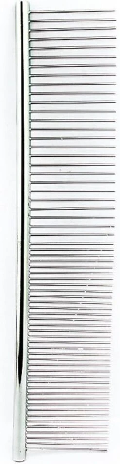 RVS Hondenkam 20cm X 4 Cm - Metalen Kam Grof/fijn