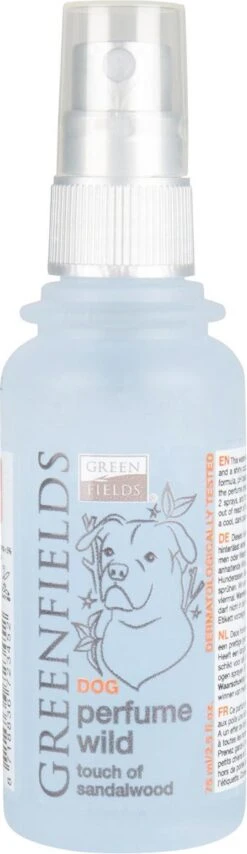 Hondenparfum Spray In 4 Geuren - Greenfields - Alchoholvrije En PH Neutrale Formule Tegen Onaangename Geurtjes - 50ml - Wild -Honden Huis Winkel 347x1200
