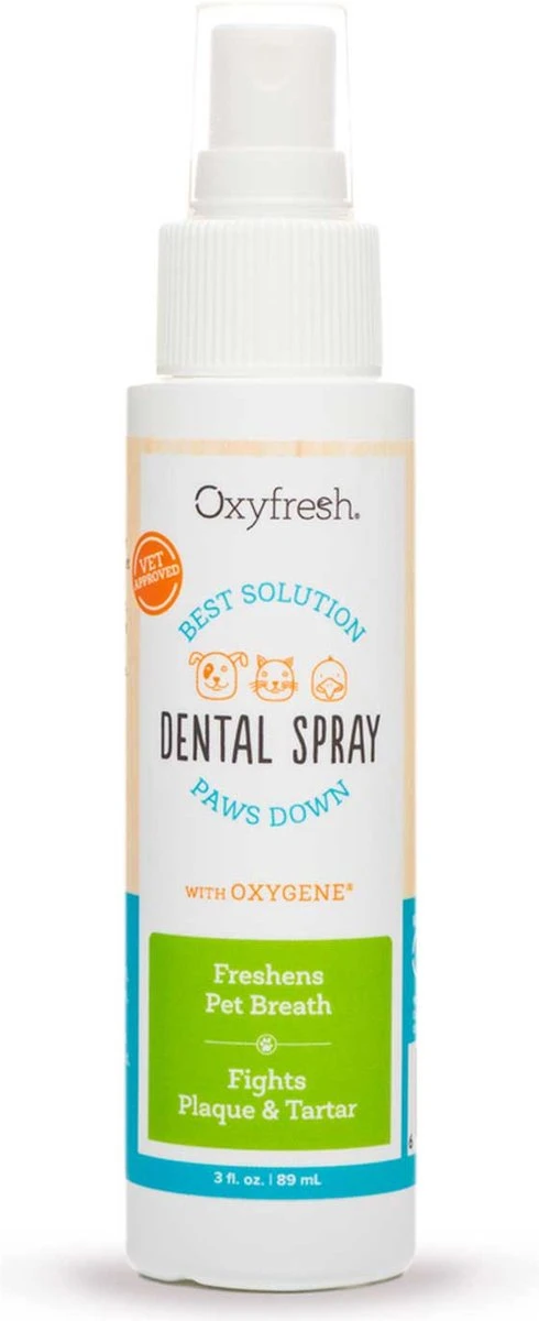 OxyFresh Pet Mondspray Voor Hond En Kat Tegen Slechte Adem En Tandsteen 1 OxyFresh Pet Mondspray Voor Hond En Kat Tegen Slechte Adem En Tandsteen