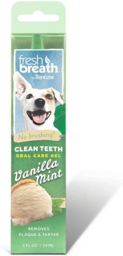 Tropiclean Fresh Breath Clean Teeth Oral Care Gel - Gebitsverzorging - Mint 59 Ml -Honden Huis Winkel 576x1200