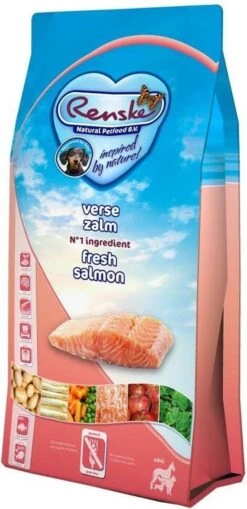 Renske Super Premium Adult Verse Zalm - Graanvrij - Hond - Droogvoer - 600 Gr
