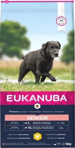 Eukanuba Caring Senior Large Breed Kip - Hondenvoer - 15 Kg -Honden Huis Winkel 606x1200