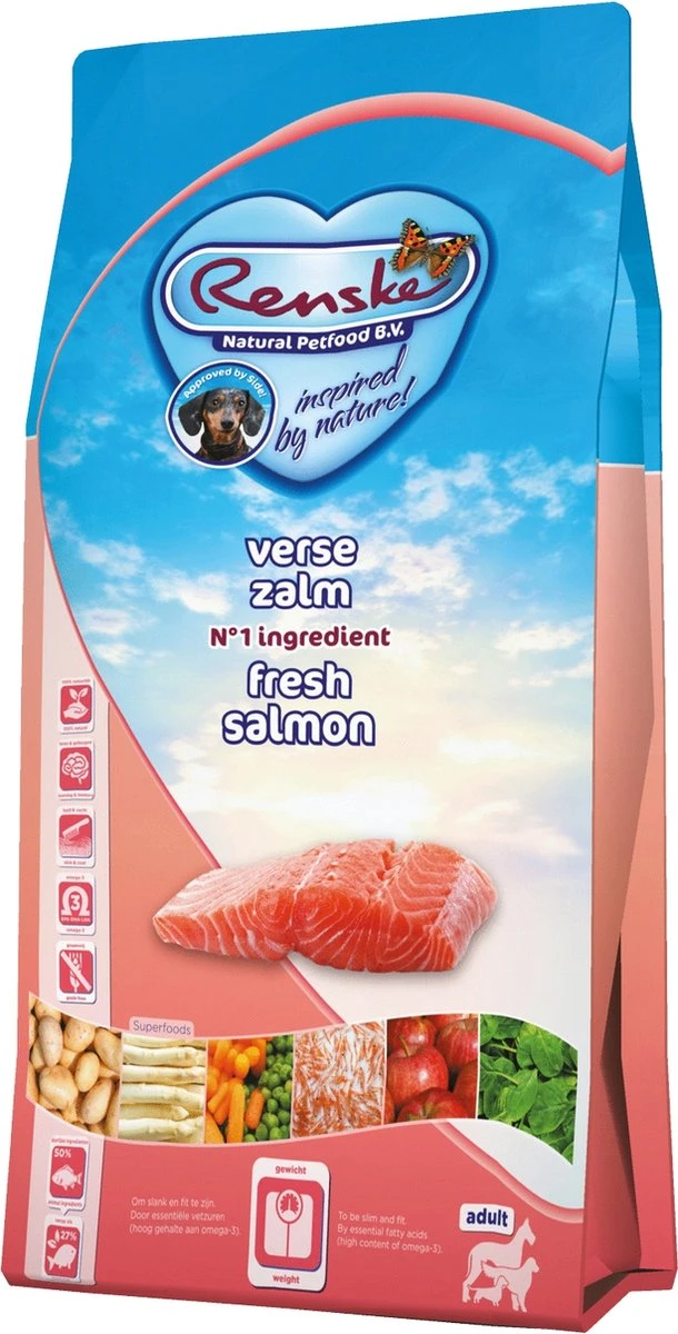 Renske Adult Zalm Graanvrij - Hondenvoer - 2 Kg 1 Renske Adult Zalm Graanvrij - Hondenvoer - 2 Kg