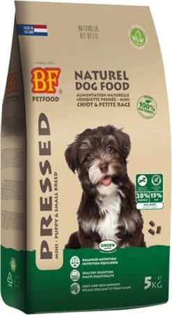 Biofood Geperst Puppy En Kleine Rassen - Hondenvoer - 5 Kg -Honden Huis Winkel 657x1200 1