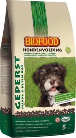 Biofood Geperst Puppy En Kleine Rassen - Hondenvoer - 5 Kg -Honden Huis Winkel 660x1200 1