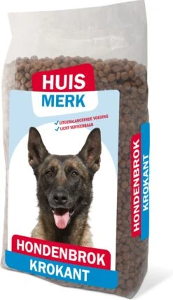 Merkloos Huismerk Hondenbrokken Krokant Adult -Honden Huis Winkel 693x1200