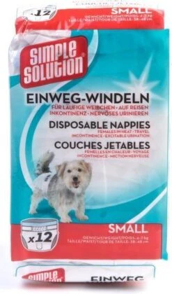 Simple Solution Wegwerp Honden Luier - SMALL 12 ST 38-48 CM -Honden Huis Winkel 706x1200