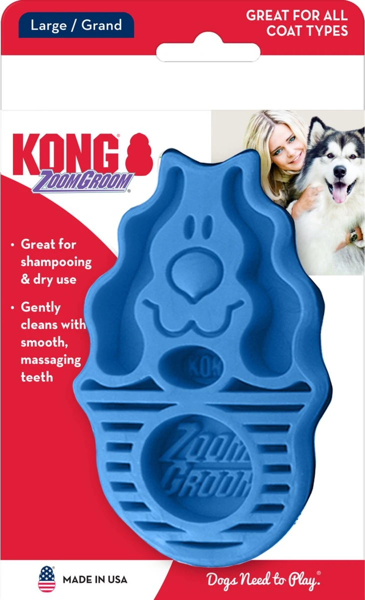 Kong Zoom Groom Hond 2 Kong Zoom Groom Hond - Afbeelding 2